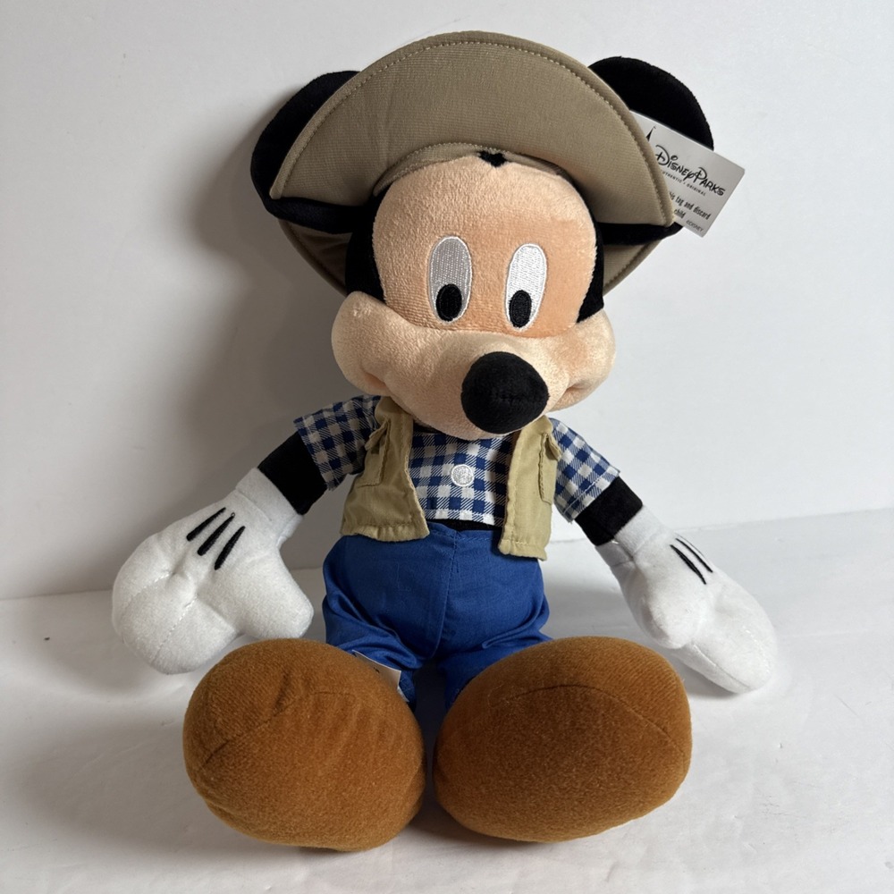 Fisherman Mickeyโ Mouse 14"Plush - Disney Parks NEW with Tags